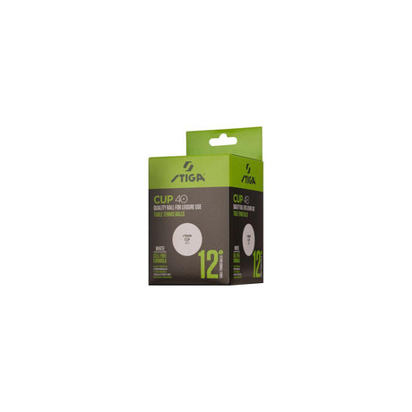 Table tennis ball STIGA Cup white 12/pack