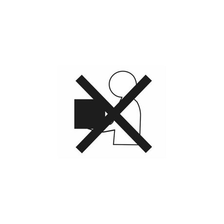 Warning label TYAs symbol heavy50x50mm