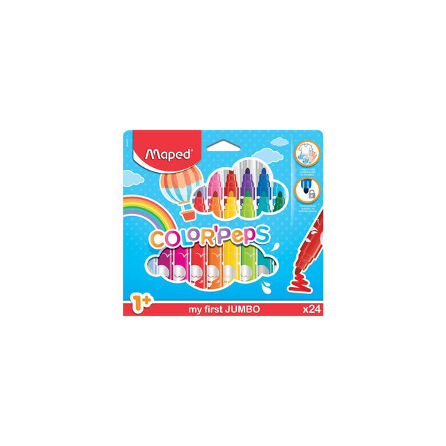 Fibre pen MAPED My first Jumbo 24/pc