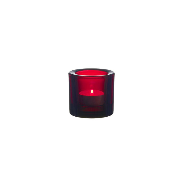 Candle lantern IITTALA Kivi 60mm cranberry