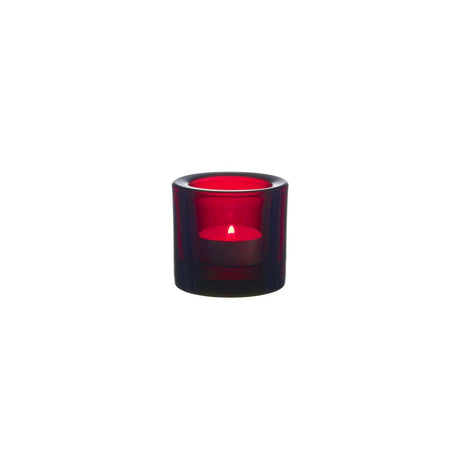 Candle lantern IITTALA Kivi 60mm cranberry