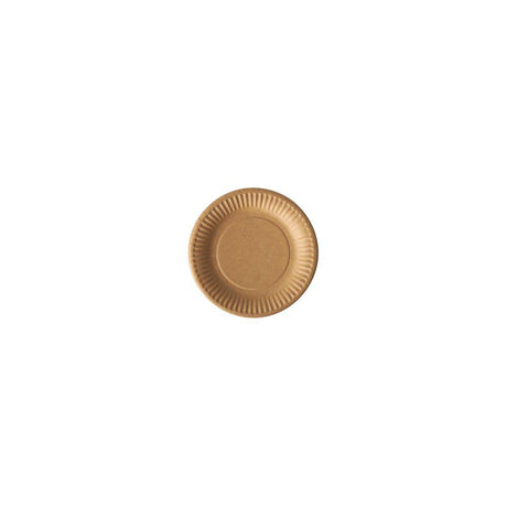 Plate PURE paper Ø150mm brown 100/pc