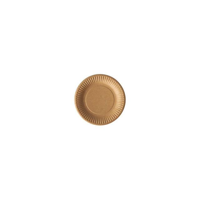 Plate PURE paper Ø150mm brown 100/pc