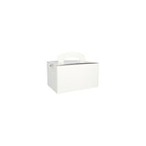 Lunch box 125x155x225mm white 20/pack