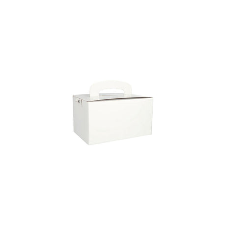 Lunch box 125x155x225mm white 20/pack