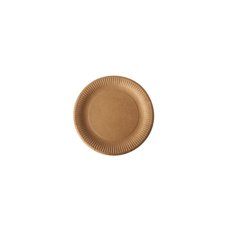 Plate PURE paper Ø230mm brown 100/pack