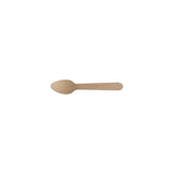 Cutlery Teaspoon waxed wood 11cm 100/pc