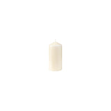 Block candle DUNI 130x60mm vanilla 6/pc