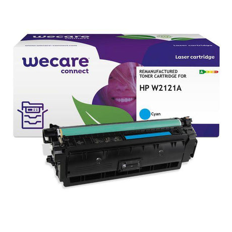 Toner WECARE HP W2121A 212A 4,5K cyan