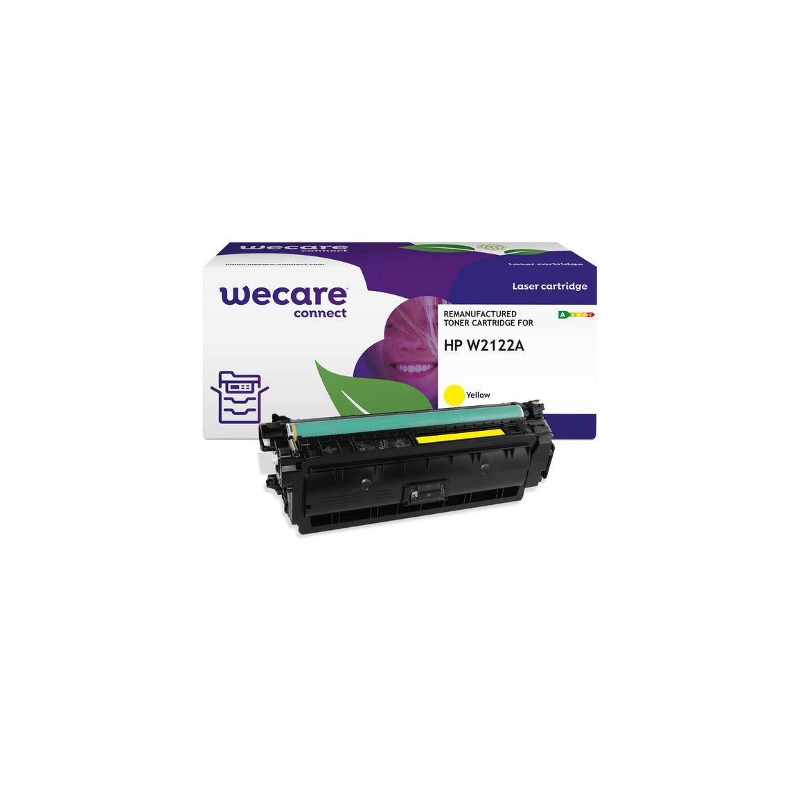 Toner WECARE HP W2122A 212A 4,5K yellow