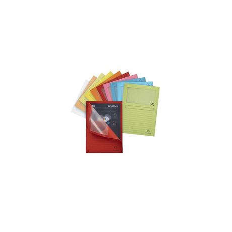 Folder with window A4 160g black 100/pc