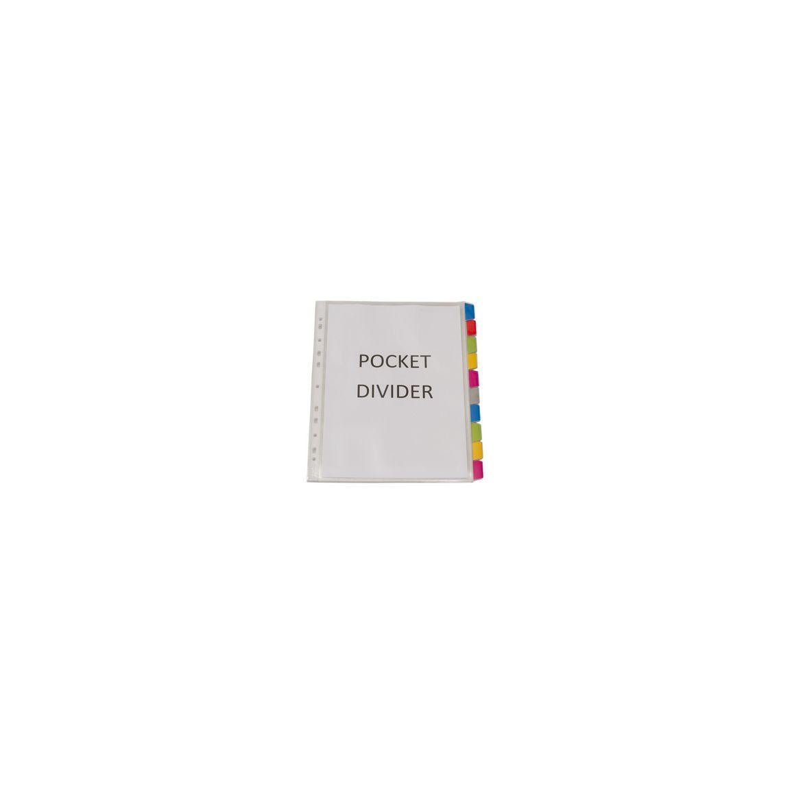 Plastic pocket KEBA A4 0,18mm 10 colour coded