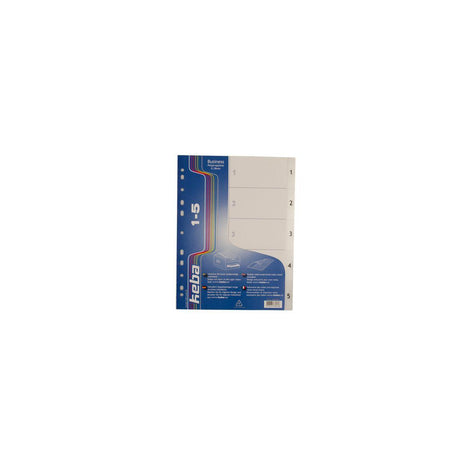 Plastic register KEBA A4 PP 1-5