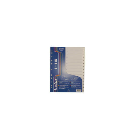 Plastic register KEBA A4 PP 1-15