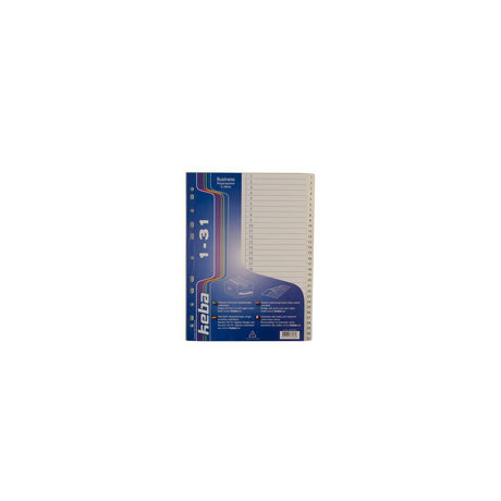 Plastic register KEBA A4 PP 1-31