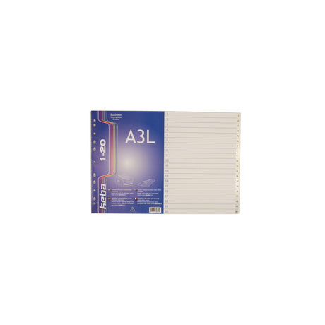 Plastic register KEBA LA3 PP 1-20