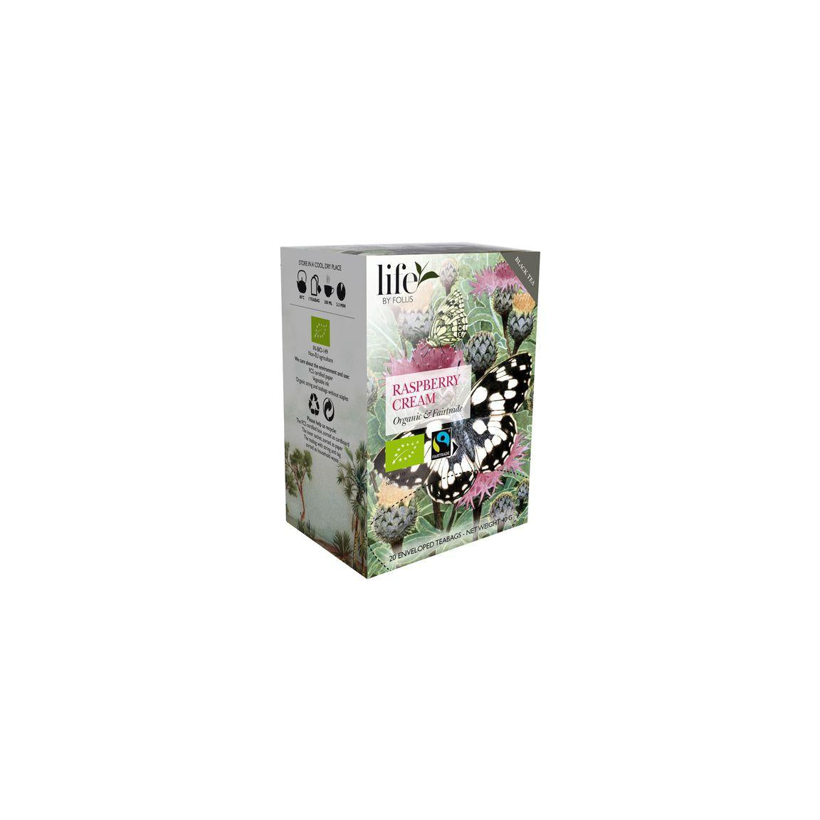 Tea LIFE BY FOLLIS Raspberry cream 20/pack