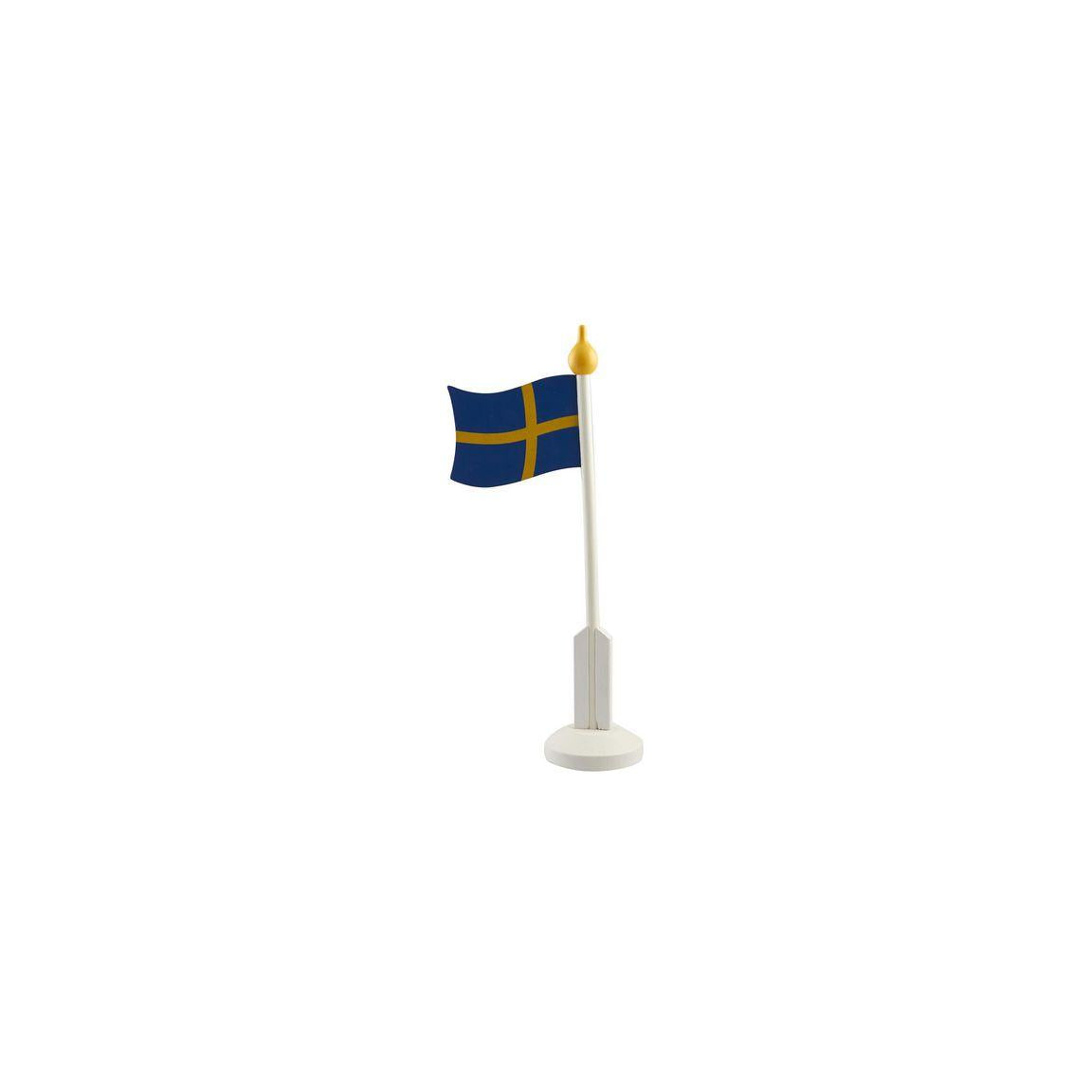 Table flag Swedish flag with foot 37cm