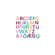 Translucent Letters In Colour 32/pc