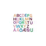 Translucent Letters In Colour 32/pc