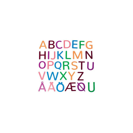 Translucent Letters In Colour 32/pc