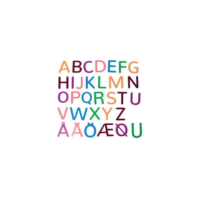 Translucent Letters In Colour 32/pc