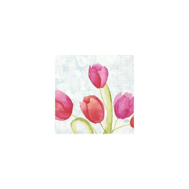 Napkin Tulips 3-ply 33X33cm 50/pack