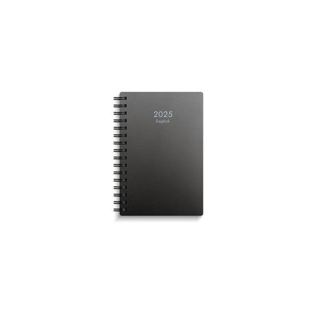 Diary 2025 plastic black