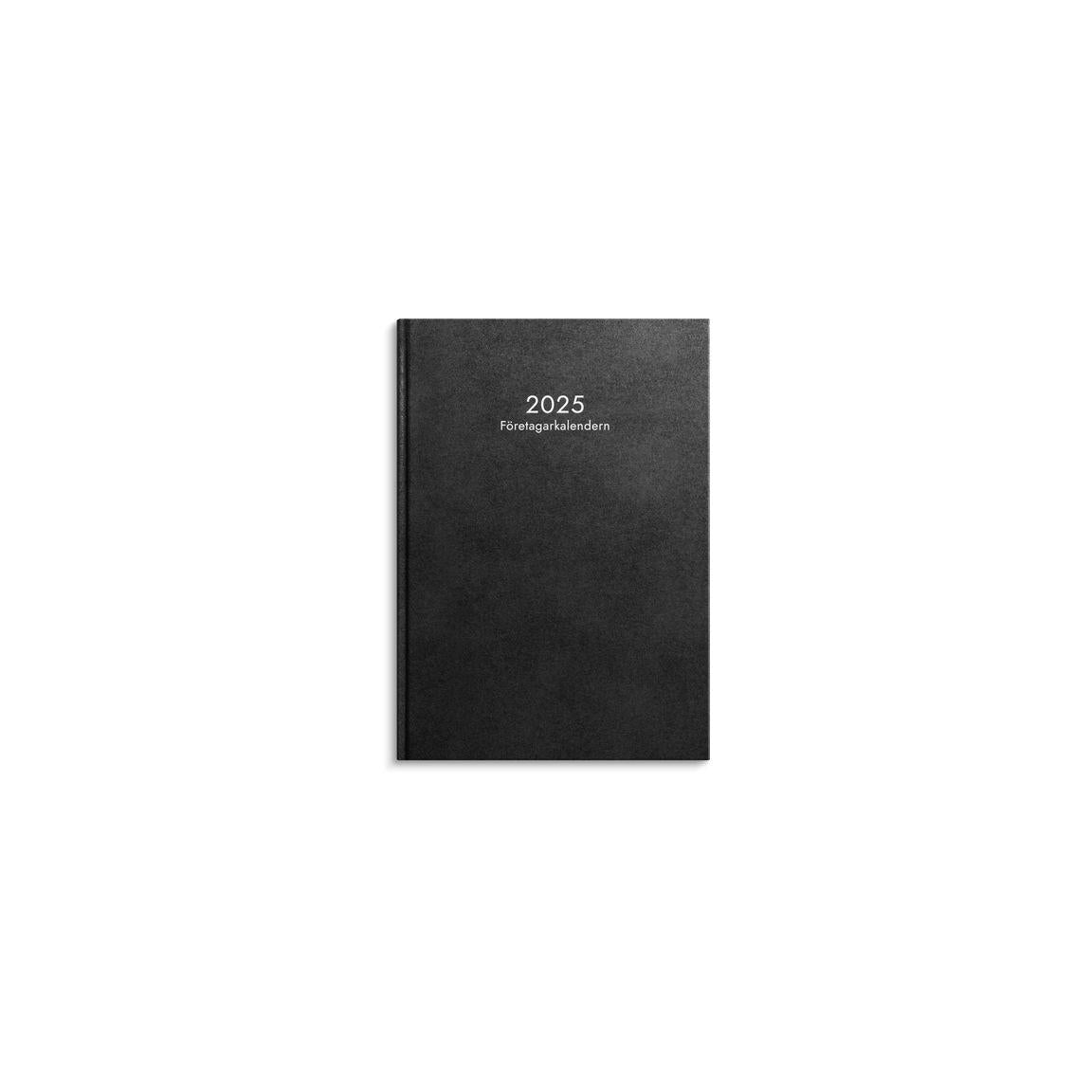 Business calendar 2025 black