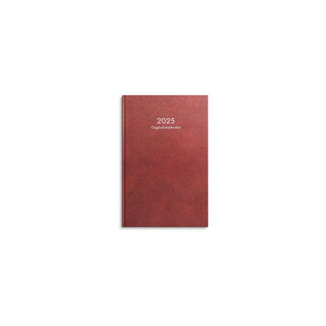 Diary calendar 2025 red