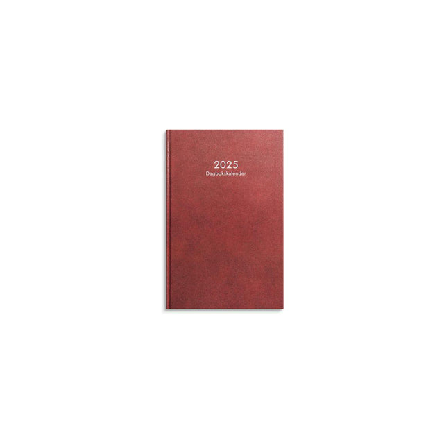 Diary calendar 2025 red