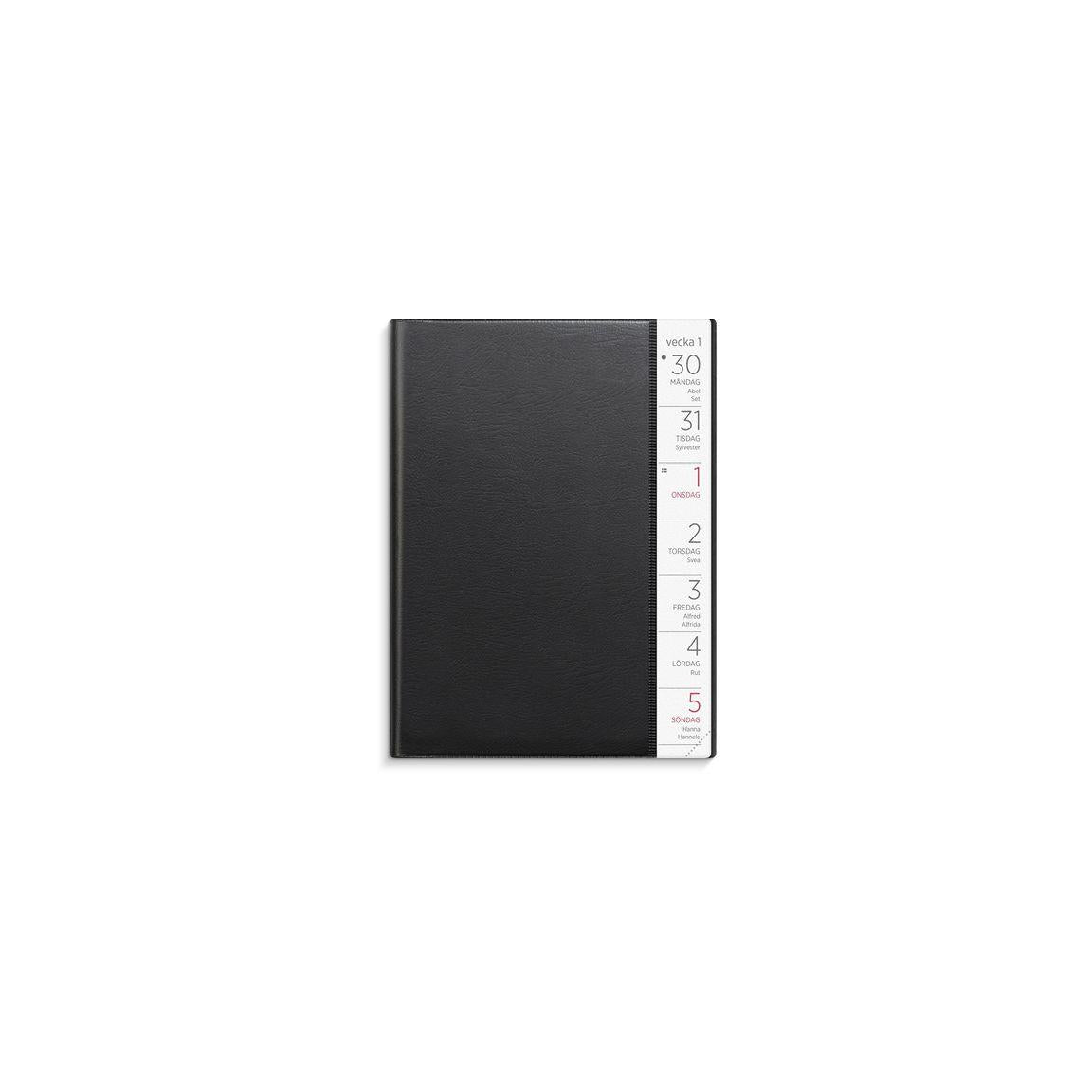 Small Weekly Calendar 2025 black