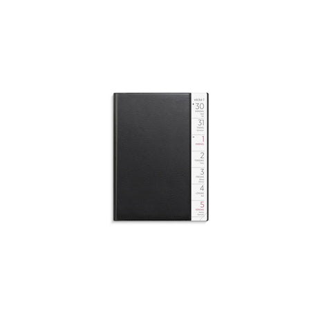 Small Weekly Calendar 2025 black