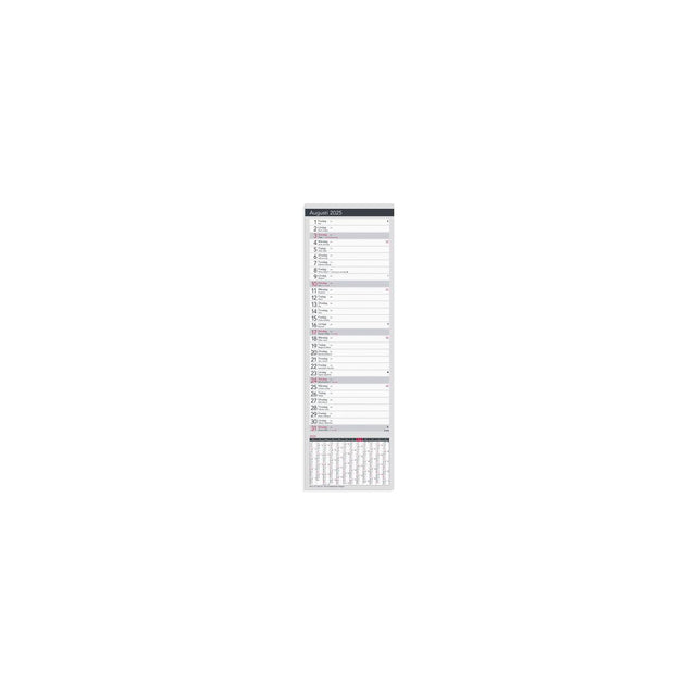 Large Table Calendar Elegant 2025