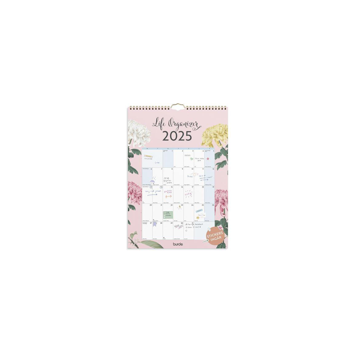 Life Organiser 2025 wall calendar