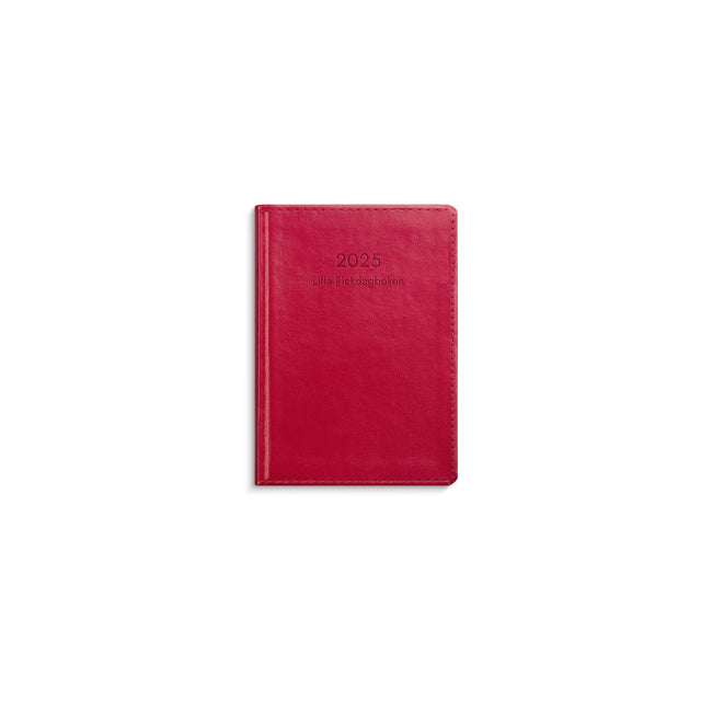 Little Pocket Diary 2025 faux leather red