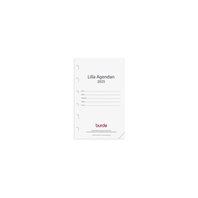 Compact calendar set Purple Agenda 2025