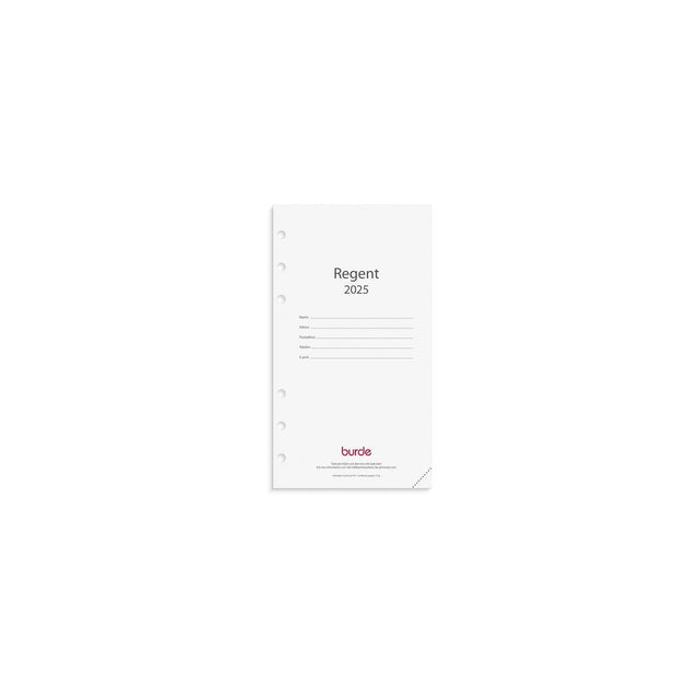 Regent calendar rate 2025