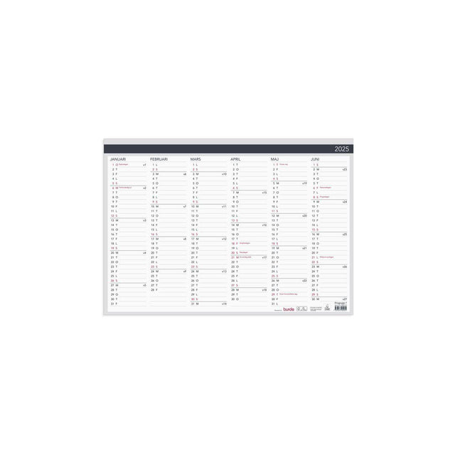 Wall leaf Elegant 2025 420x297mm