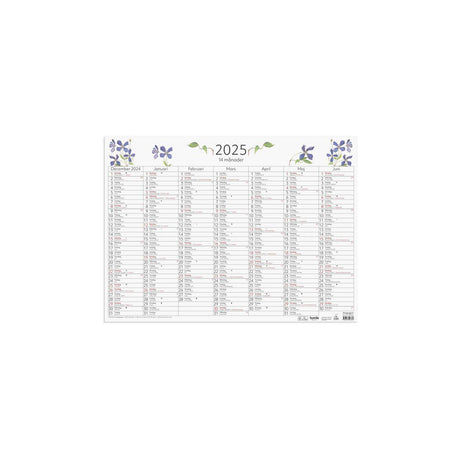 Wall leaf 14-months 2025