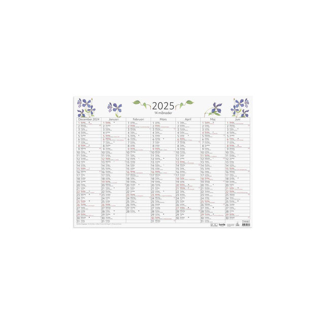 Wall leaf 14-months 2025