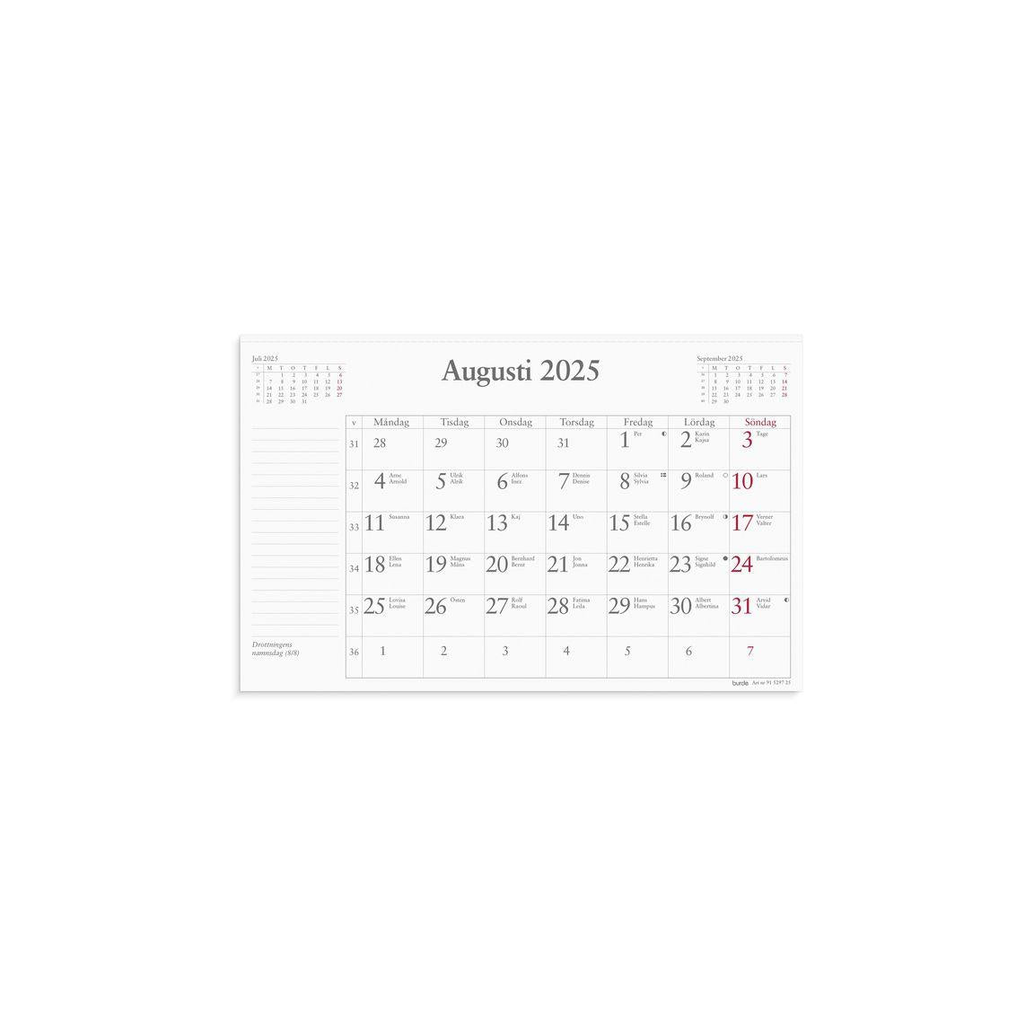 Monthly block 2025 240x152mm