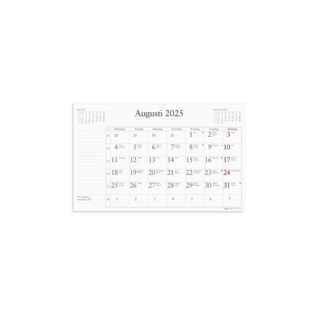 Monthly block 2025 240x152mm