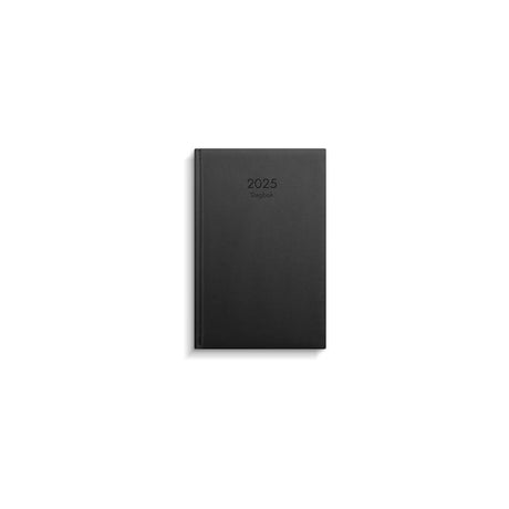 Diary 2025 faux leather black