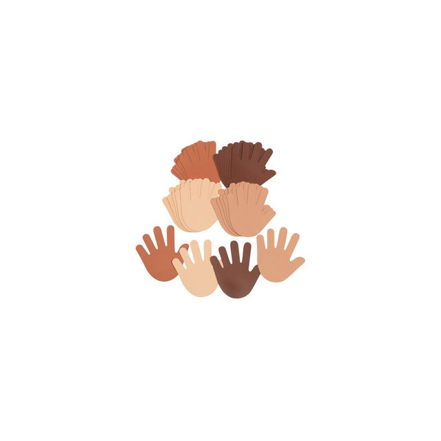 Hands with different skin tones 24/pc