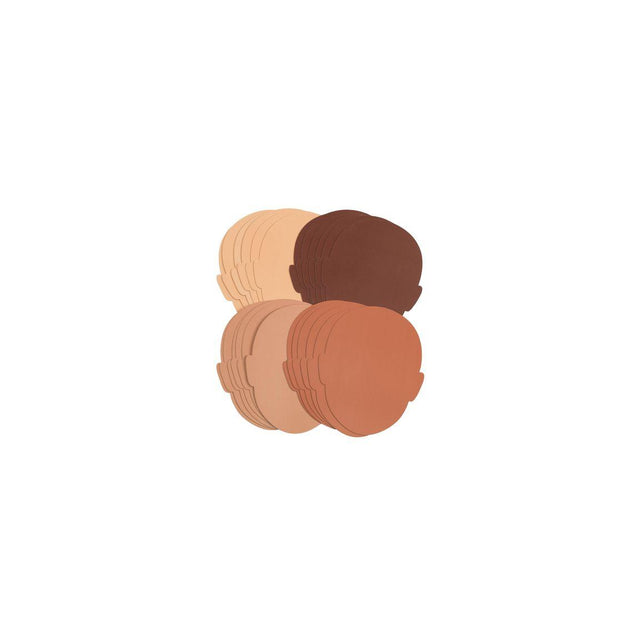 Face with different skin tones 24/pack