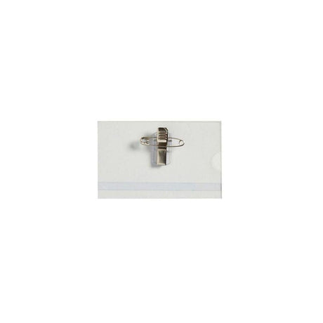 Nameplate LYRECO with clip/needle 40x75mm 50/pc
