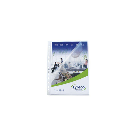 Plastic pocket LYRECO A4 0,08 embossed 25/pack