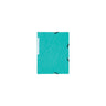 Rubber band folder LYRECO A4 3-cl green 10/pc