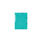 Rubber band folder LYRECO A4 3-cl green 10/pc
